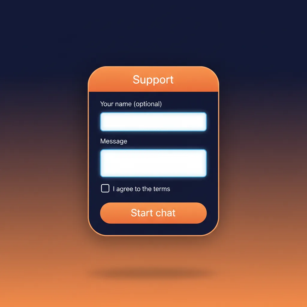 Support options: 24/7 live chat, email, help center, and responsible gaming help for account, payments, and tech issues.