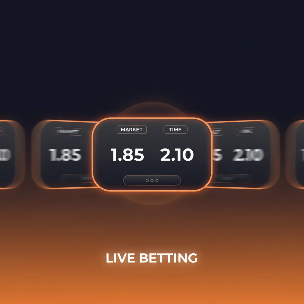 Live betting interface showing dynamic odds, fast markets, cash-out, visualisers, and a real-time bet slip across sports.