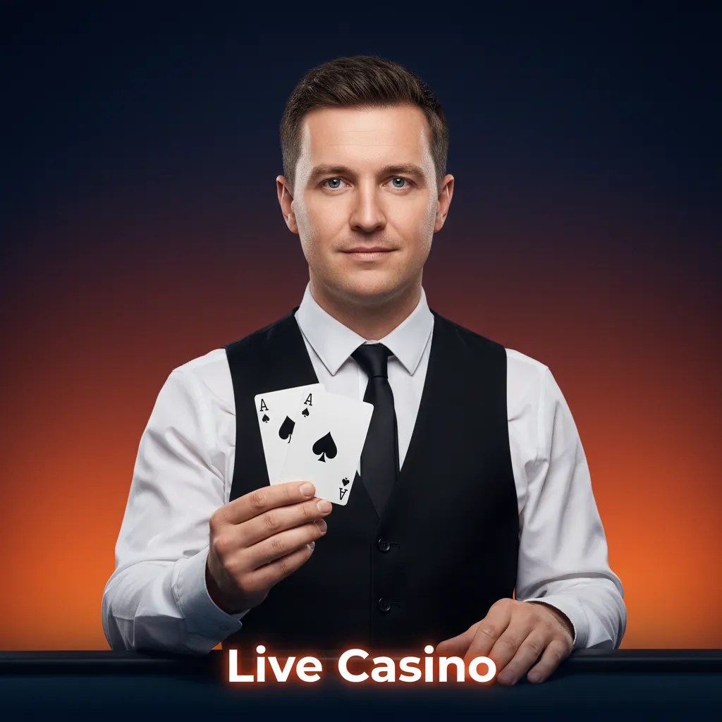 Live casino streaming dealers with Roulette, Blackjack, Baccarat, Poker, plus game shows Crazy Time and Monopoly Live.