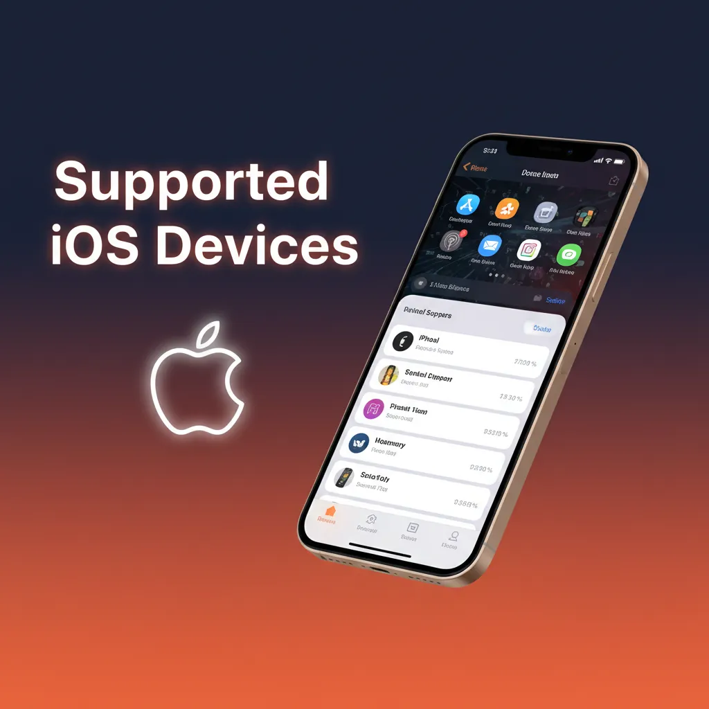 Supported devices: iPhone 12-15, 11, SE (2nd/3rd), iPad Air 3+, iPad Pro 2018+, iPad 8+, iPod touch 7; iOS 12+ required