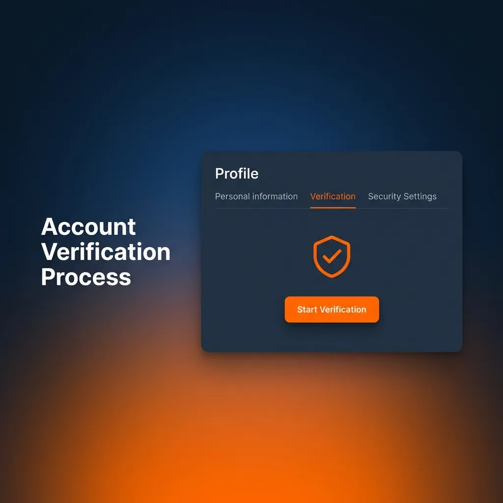 Person completing online account verification by uploading ID documents and personal information on computer screen