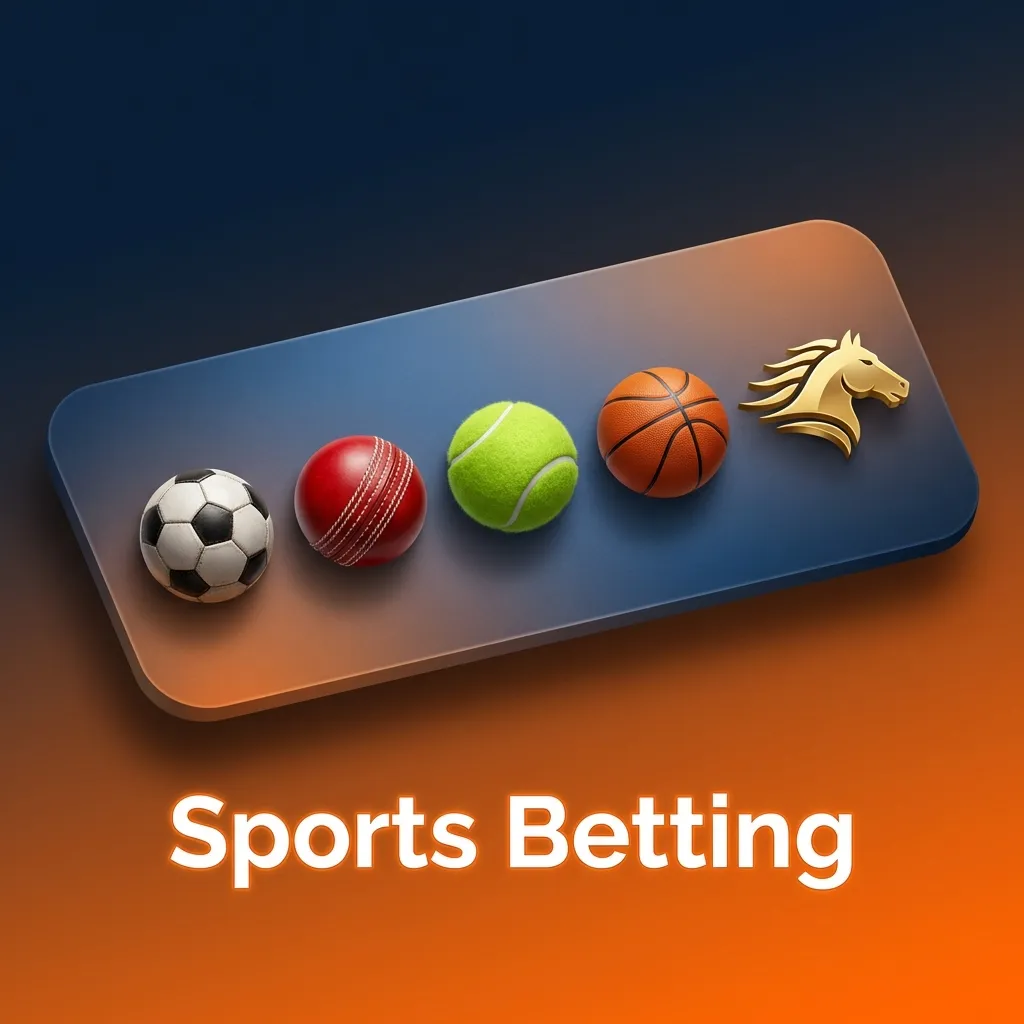 Sportsbook interface showing betting options across 30+ sports including football, tennis, basketball, and esports