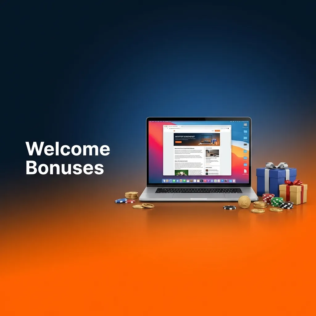 Multi-tier casino welcome bonus package showing deposit match percentages, free spins, and wagering requirements table